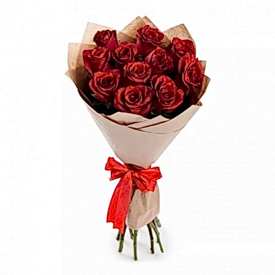 Seni Seviyorum" 11 Kırmızı Gül Buketi
