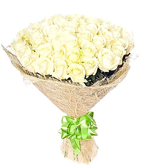 51 Adet Beyaz Gül '' Beyaz Senfoni