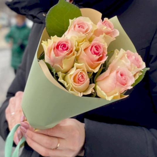 7 Adet Pembe Gül Buketi