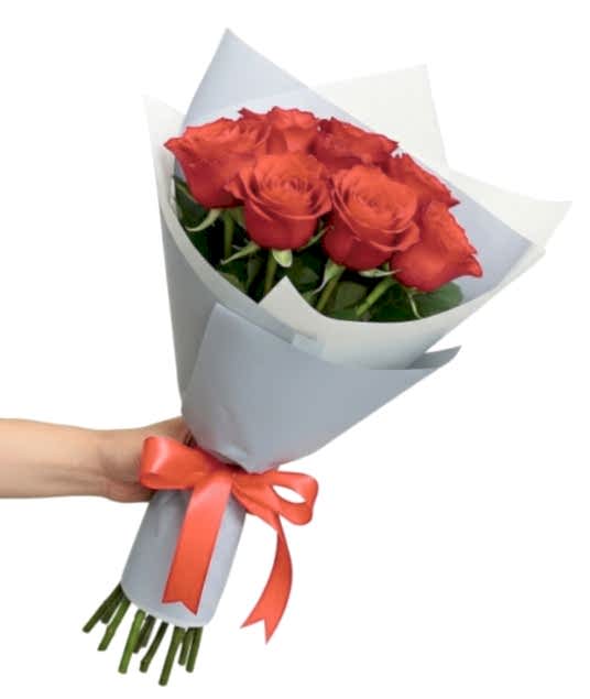 7 Adet Kırmızı Gül Buketi