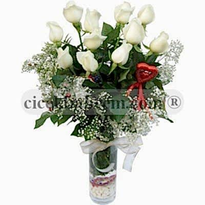 Beyaz Gül Aranjmanı GLP101