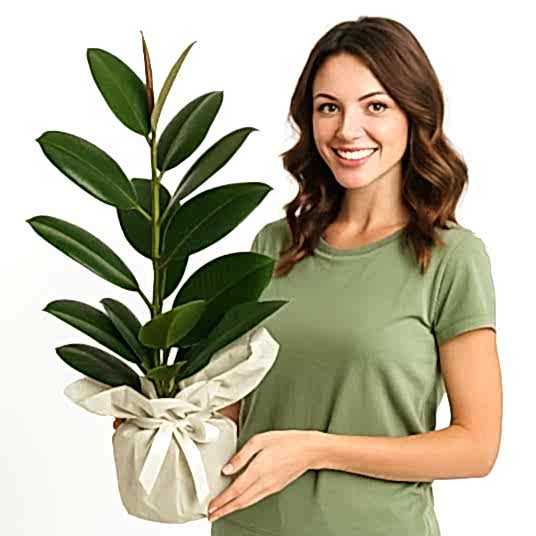 Zarif Green Symphony Kauçuk Bitkisi