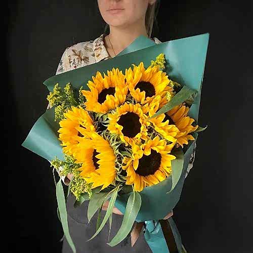 6 Adet Günebakan Çiçek Buketi