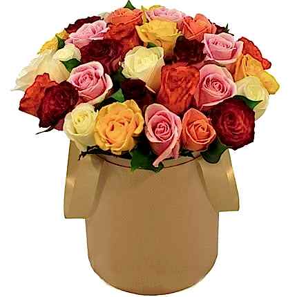 Kutu İçersinde Karışık Gül