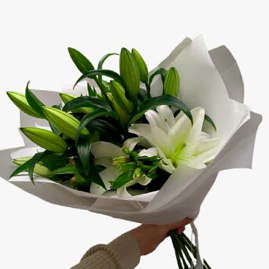 Lilyum ve Alstroemeria Buket