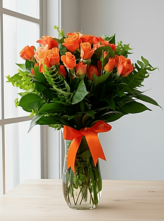 Özel Turuncu Çardak Gülleri 