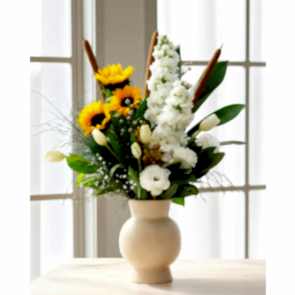 Stone Vase Design  Özel Taş Vazoda Çiçek Tasarımı