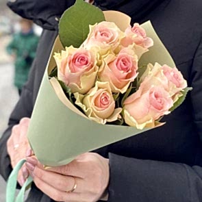 7 Adet Pembe Gül Buketi