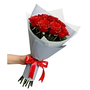 7 Adet Kırmızı Gül Buketi