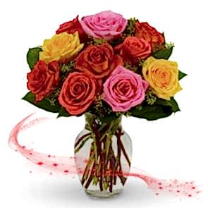 "Başka Dilde Aşk'' 9 Renkli Gül