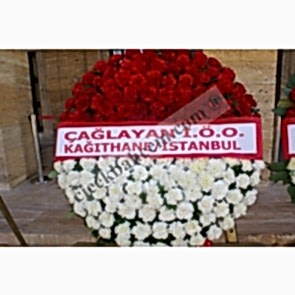 Anıtkabir Mozole Çelenk Tasarımı Kırmızı Beyaz Karanfil 