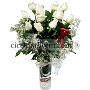 Beyaz Gül Aranjmanı GLP101
