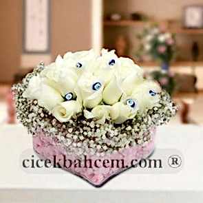 Beyaz Masum Kalp :) Beyaz Gül 