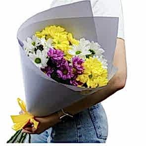 Blooming Love Mixed Chrysanthemum Arrangement