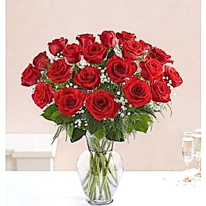 Cam Fanus 'da 25 Adet Kırmızı Güller