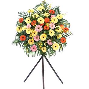 Düğüne Renkli Gerbera Ferforjesi