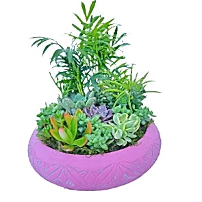 Gold Geniş Taş Vazo