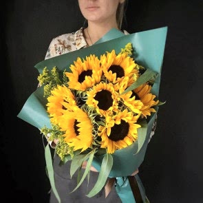 6 Adet Günebakan Çiçek Buketi