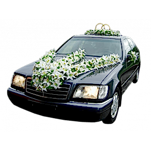 Gelin Arabası Süslemesi Lilyum Çiçekleri