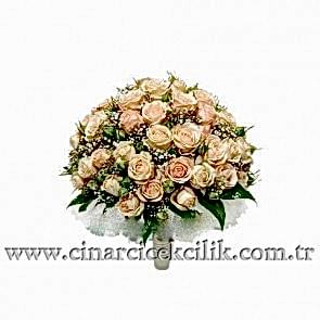 Açık Pembe Renkte Gelin Eli Buketi