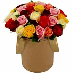 Kutu İçersinde Karışık Gül