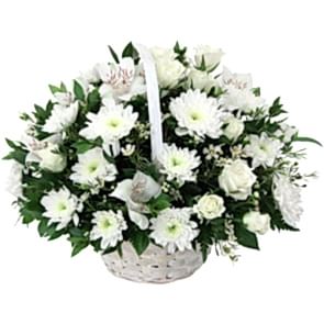 Mutluluk Perisi - Beyaz Krizantem, Gül 