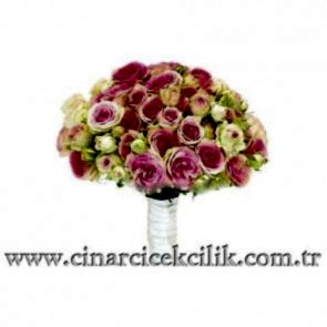 Şakayık Çiçekleri İle Hazırlanmış Gelin Buketi