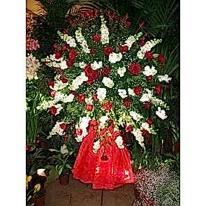 Şebboy ve Güllerden Hazirlanmiş Ferforje Düğün Nişan