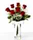 Vazoda 7 Adet Kırmızı Gül