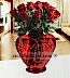 Kalp Vazoda 9 Adet Kırmızı Gül